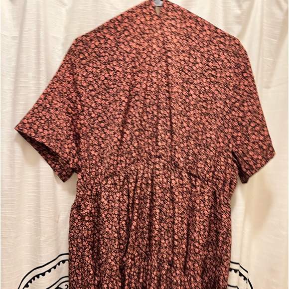 Maxi length rusty rose colored *autumn* dress - Picture 3 of 3